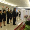 ถวายแจกันดอกไม้และลงนามถวายพระพรสมเด็จพระนางเจ้าสิริกิติ์ ฯและพระเจ้าวรวงศ์เธอ พระองค์เจ้าโสมสวลีฯ