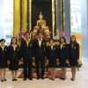 ถวายแจกันดอกไม้และลงนามถวายพระพรสมเด็จพระนางเจ้าสิริกิติ์ ฯและพระเจ้าวรวงศ์เธอ พระองค์เจ้าโสมสวลีฯ